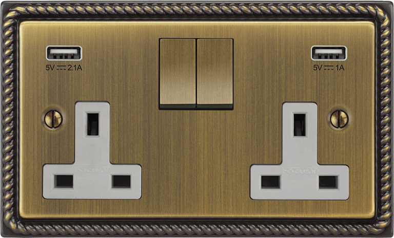 Georgian Double Socket + USB