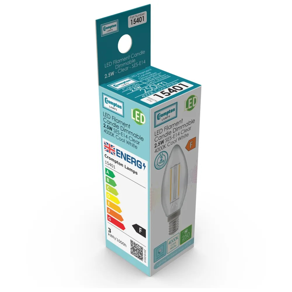 E14 LED Dimmable 5W Bulb (Cool White 4000K)
