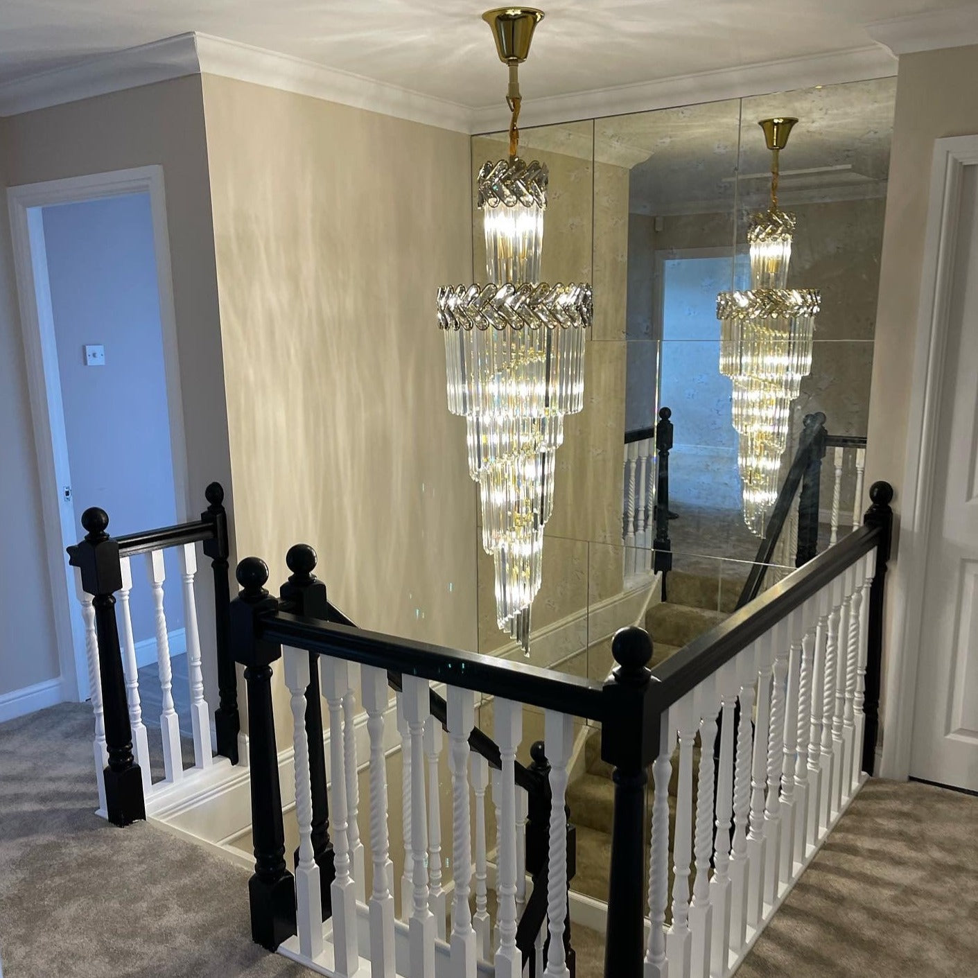 Knightsbridge Spiral Staircase Chandelier