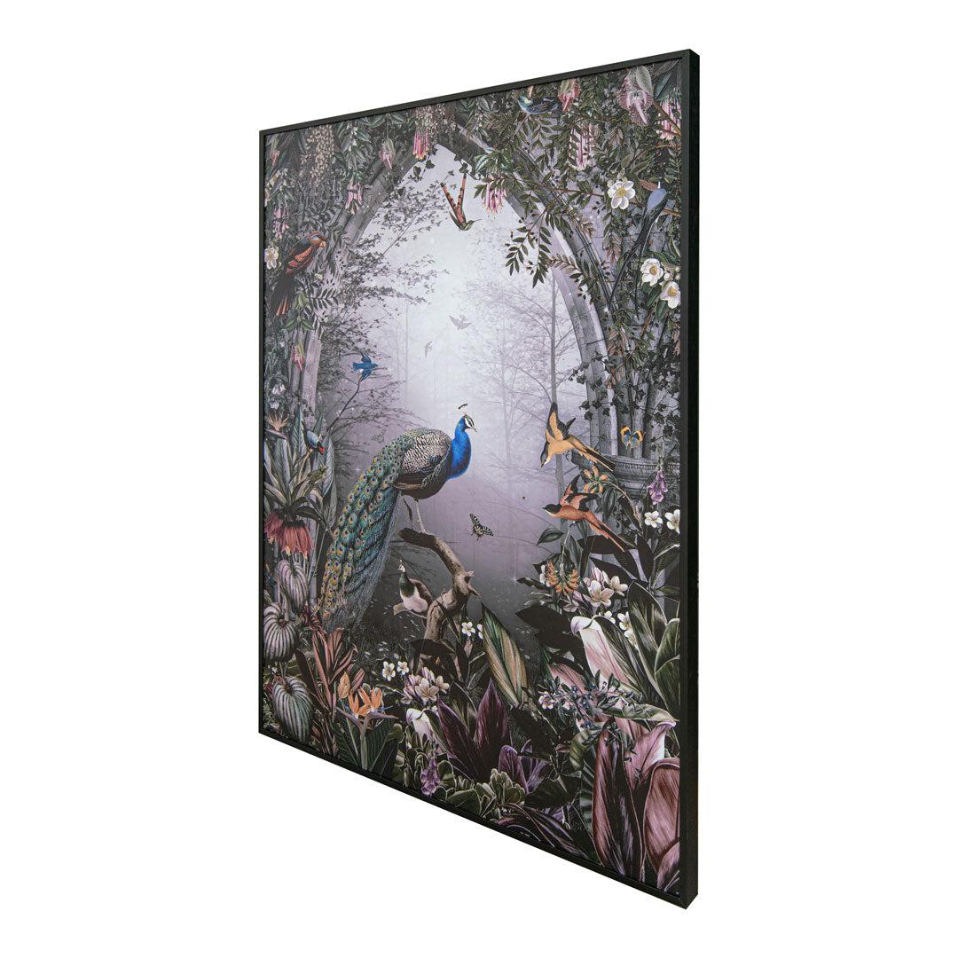 Peacora Glass Art Canvas