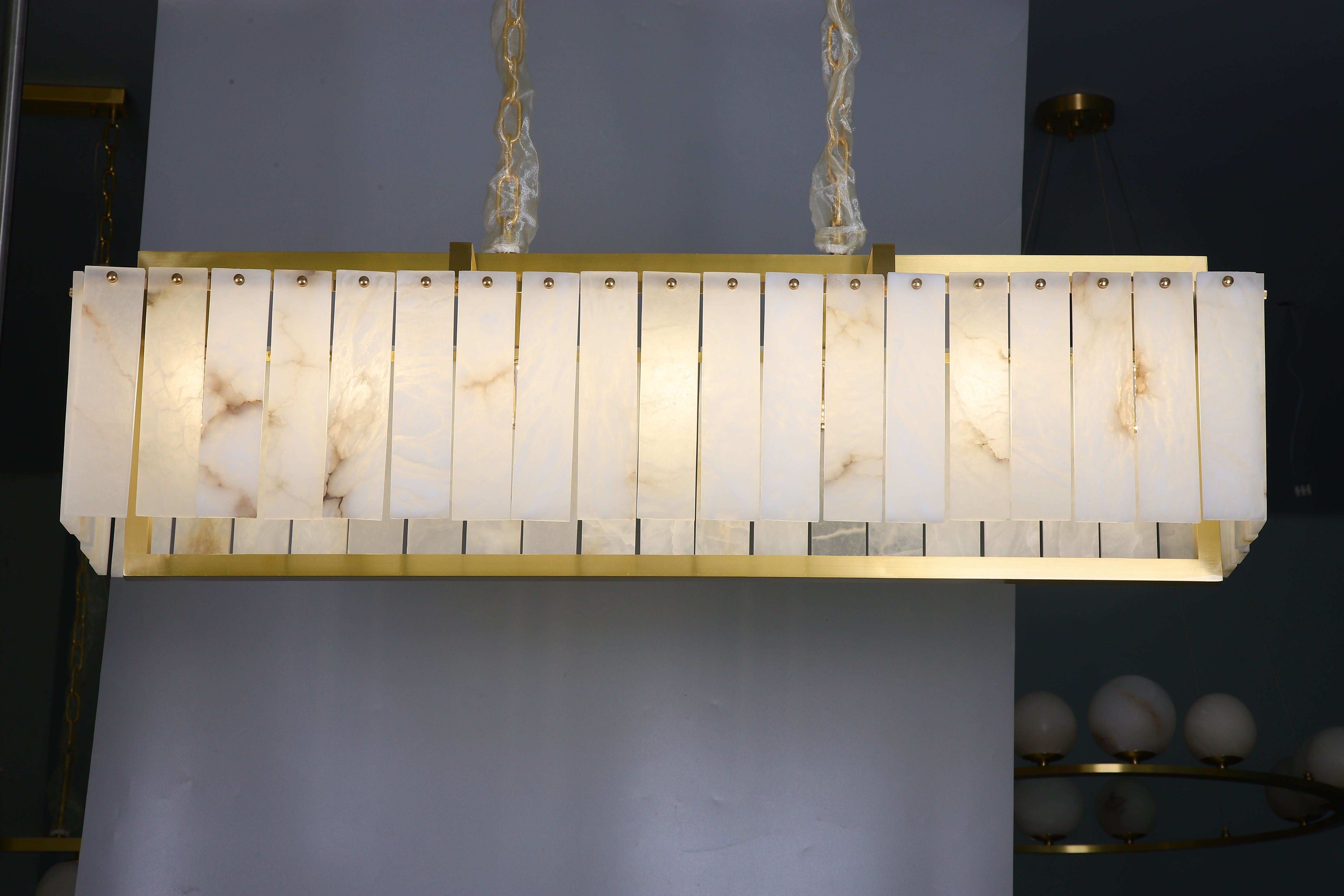 Classico Marble Rectangular Chandelier