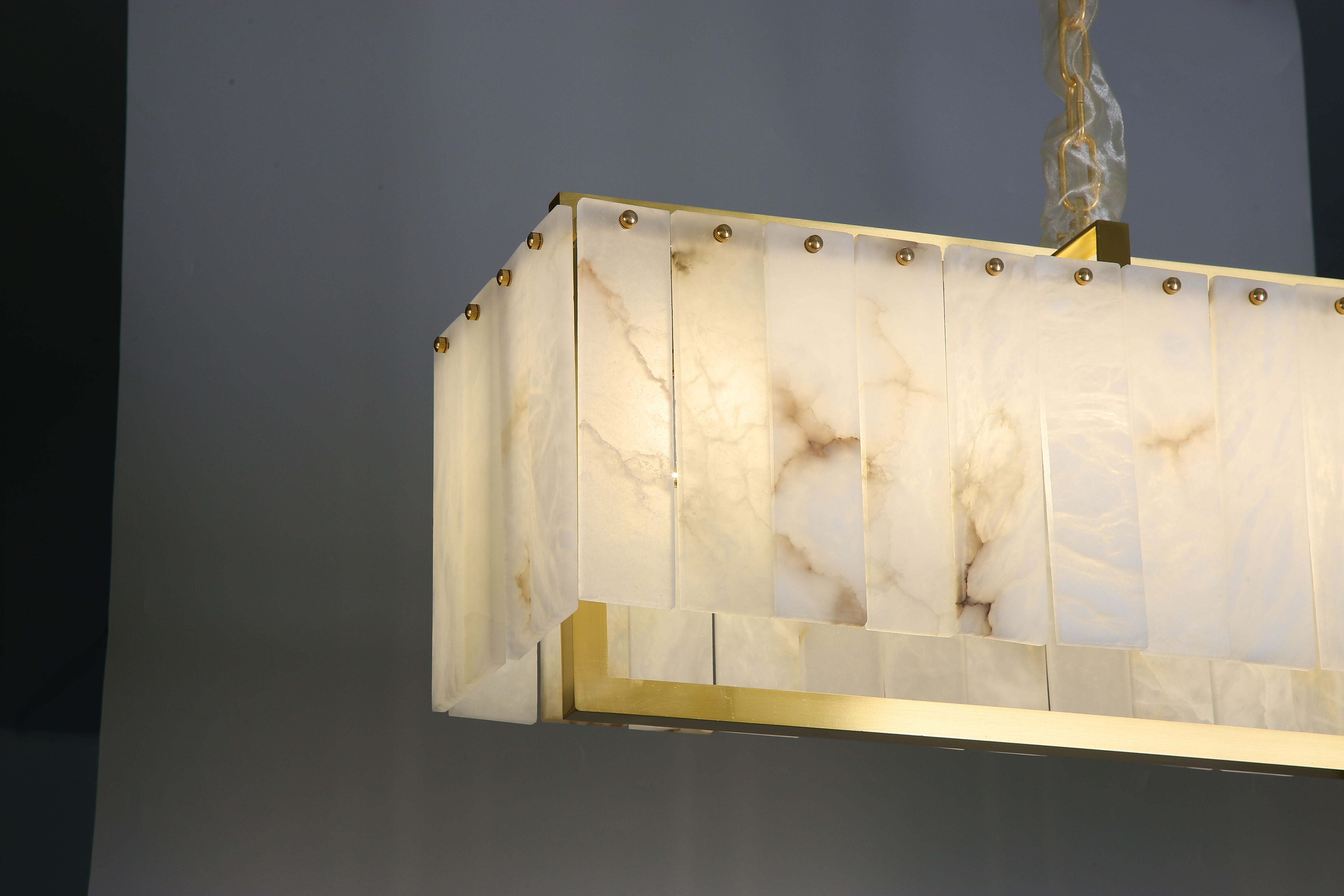 Classico Marble Rectangular Chandelier