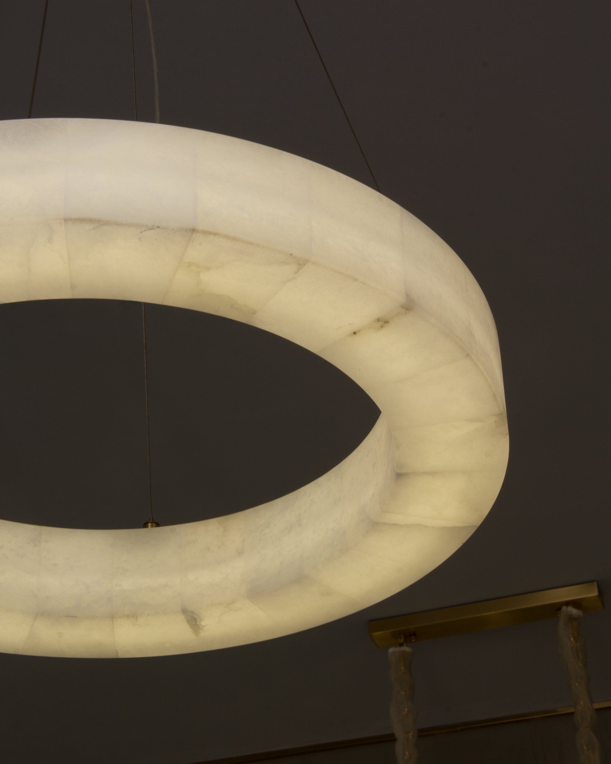 Circolo Marble Circular Chandelier