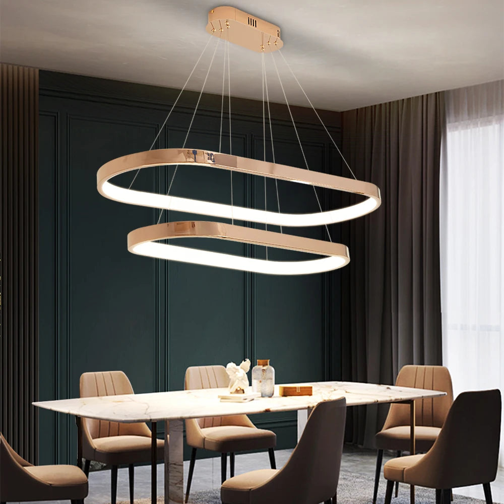 Veneto Ring Rectangular Chandelier