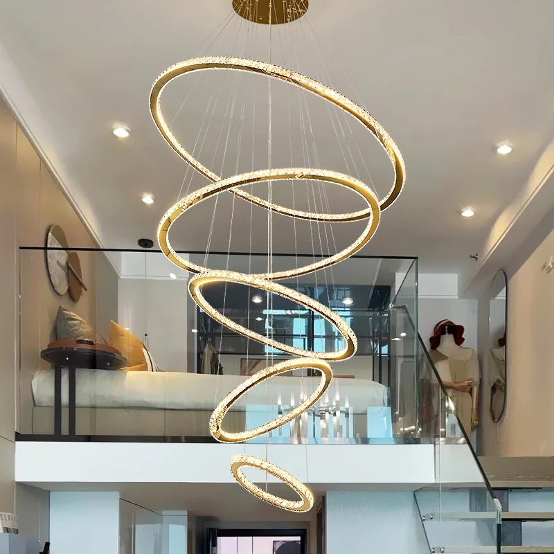 Claremont Ring Staircase Chandelier