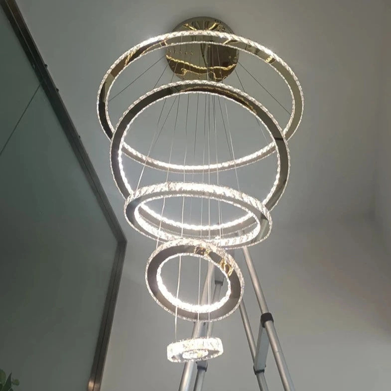 Claremont Ring Staircase Chandelier
