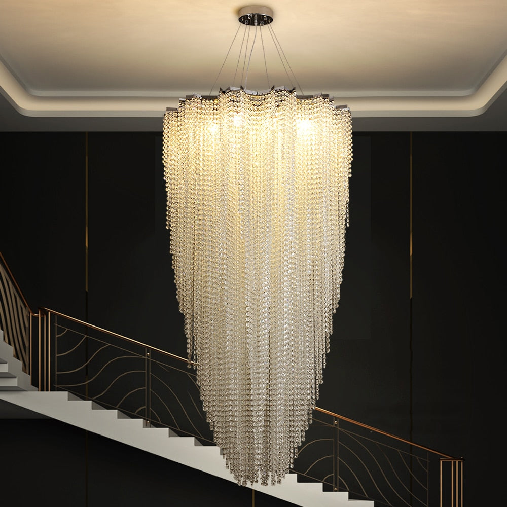 Trevi Staircase Chandelier by Vorelli - Exquisite Crystal Luxury for ...